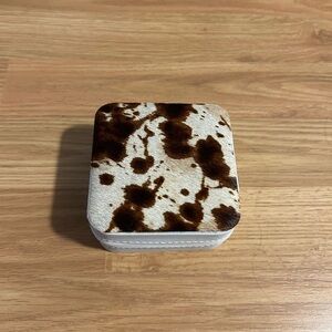 cowhide jewelry box